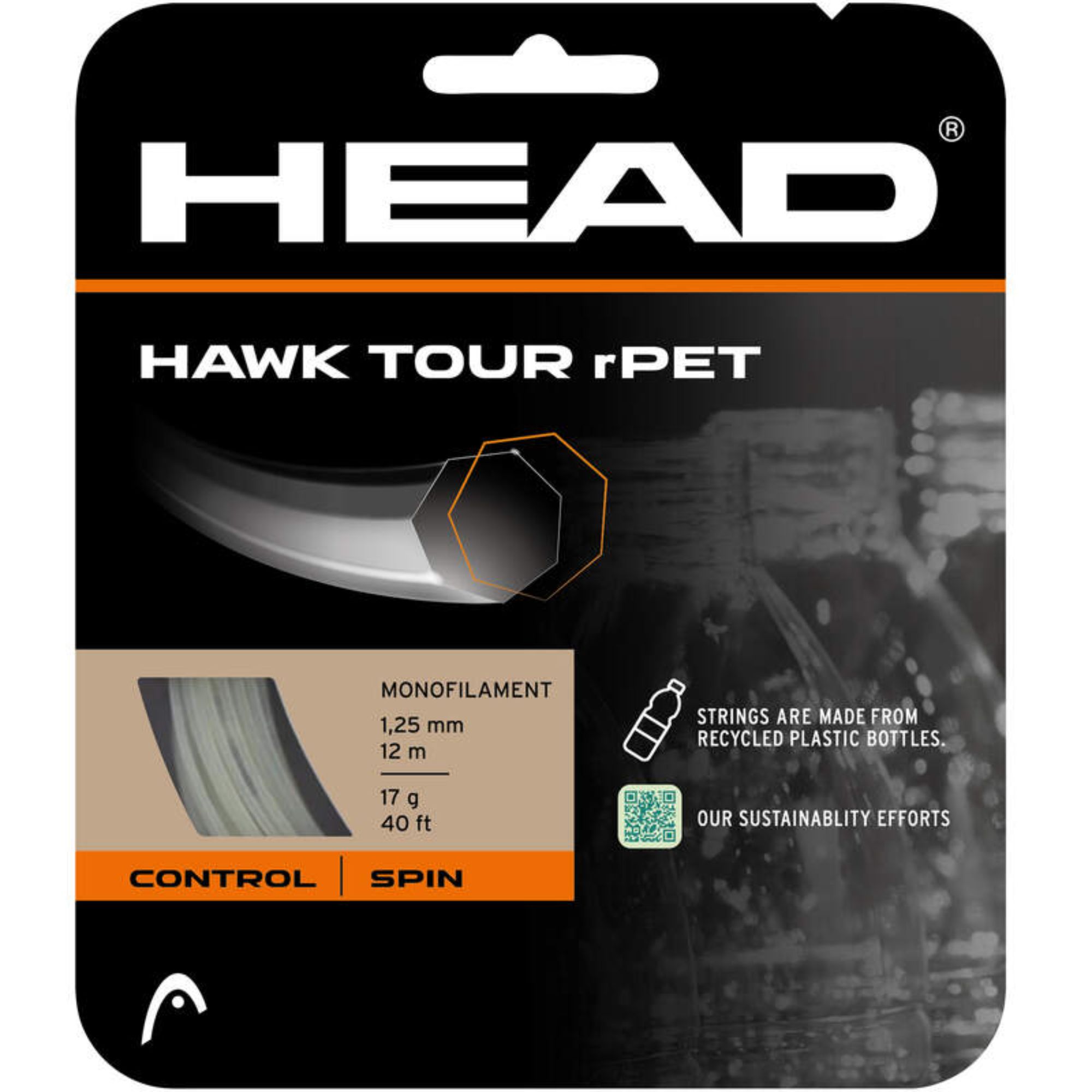 HEAD Hawk Tour PET 1.25mm (12m Set)