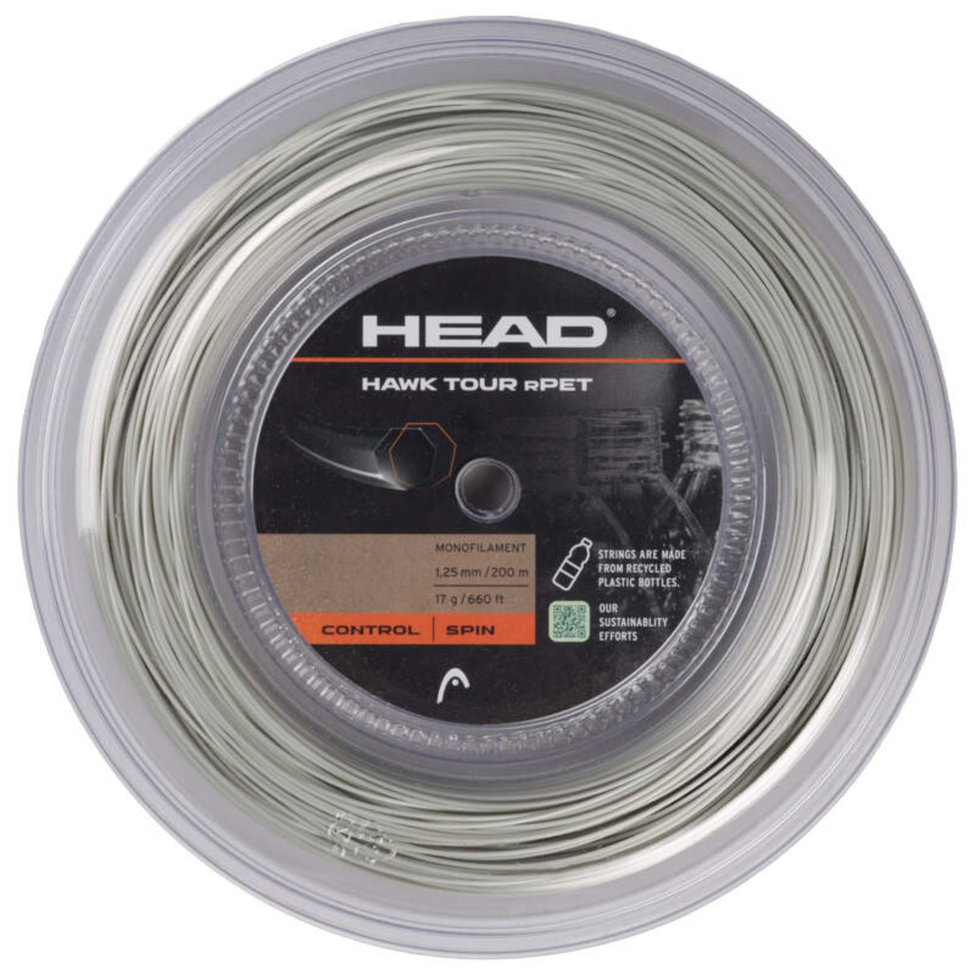 HEAD Hawk Tour PET 1.25mm (200m Reel)