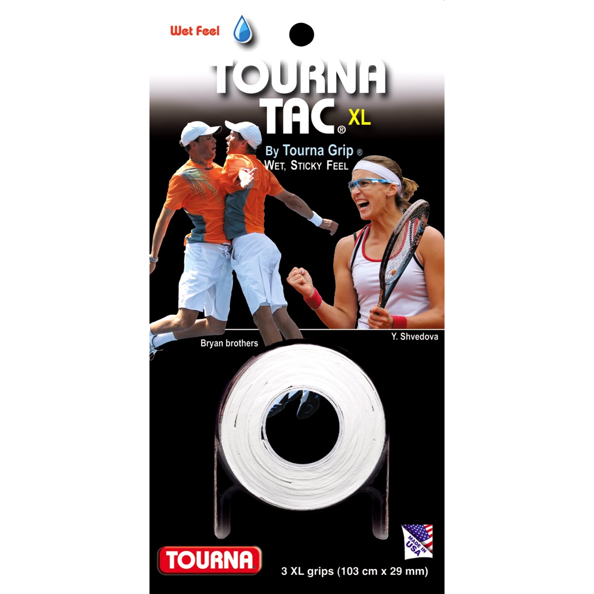 Tournagrip Hitack White Pack Of 3 XL Grips